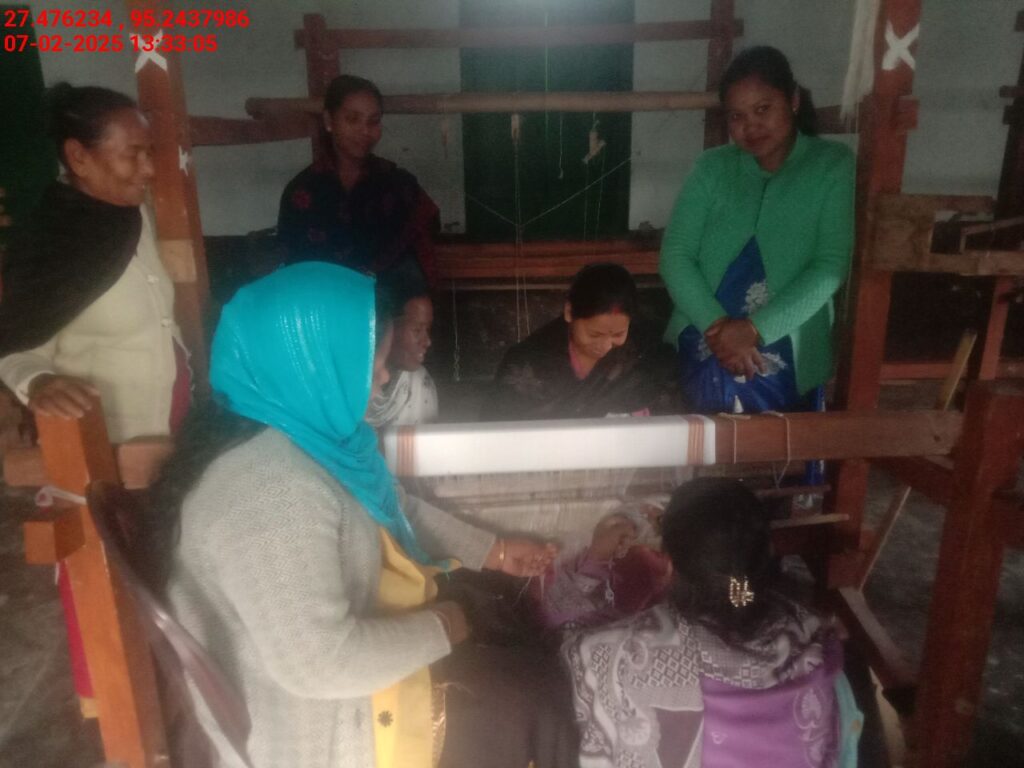 Handloom Weaver (Frame Loom) training at IIE Incubation Centre, Bordiraj, batch 26664, 07-02-2025