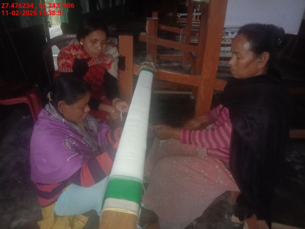 Handloom Weaver (Frame Loom) training at IIE Incubation Centre, Bordiraj, batch 26664, 11-02-2025