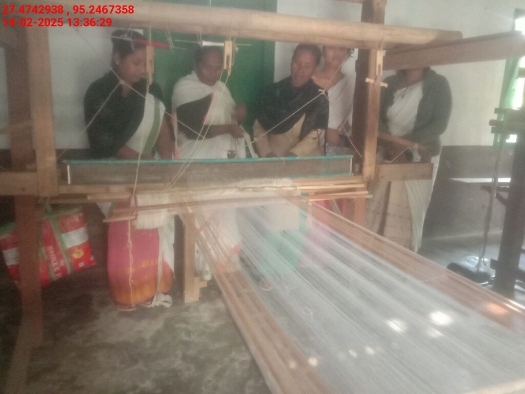 Handloom Weaver (Frame Loom) training at IIE Incubation Centre, Bordiraj, batch 26664, 14-02-2025