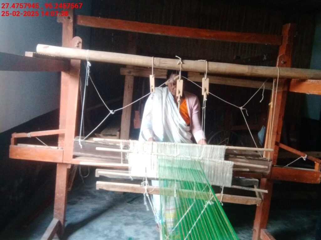Handloom Weaver (Frame Loom) training at IIE Incubation Centre, Bordiraj, batch 26664, 25-02-2025