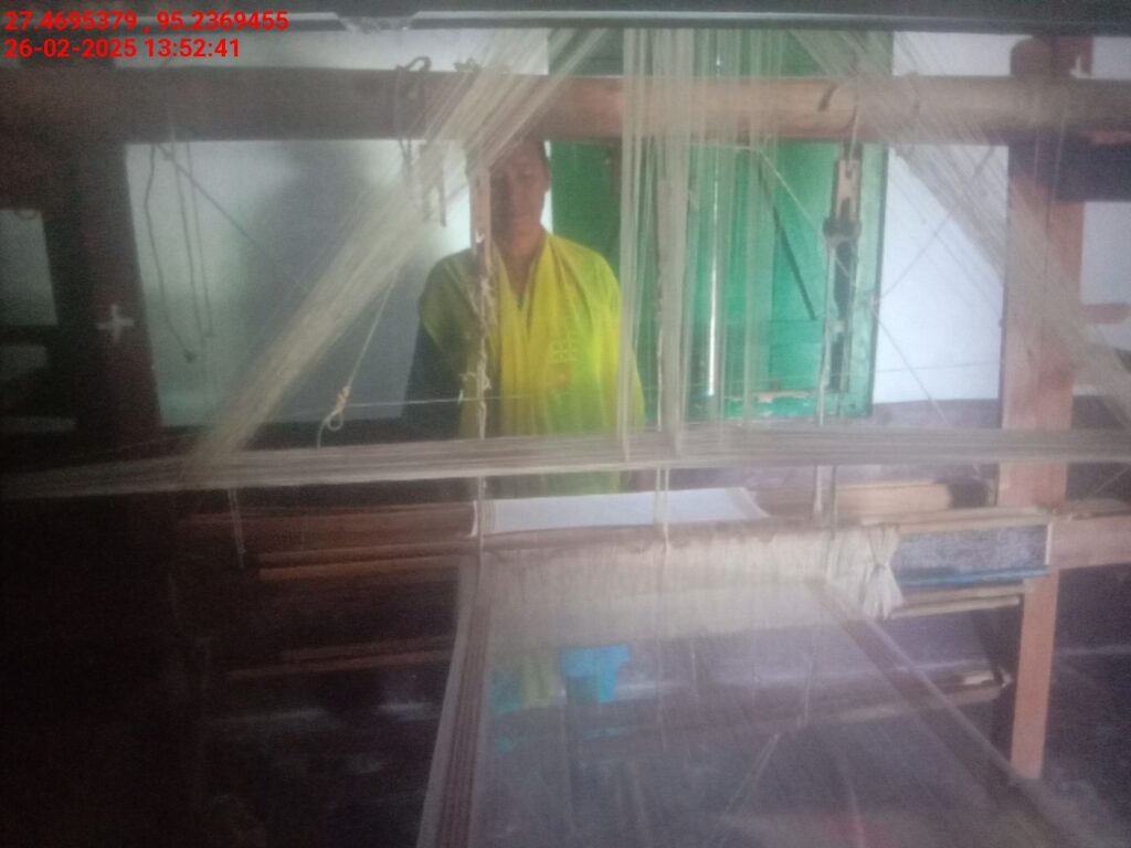 Handloom Weaver (Frame Loom) training at IIE Incubation Centre, Bordiraj, batch 26664, 26-02-2025