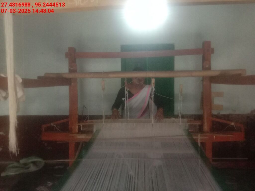 Handloom Weaver (Frame Loom) training at IIE Incubation Centre, Bordiraj, batch 26664, 07-03-2025
