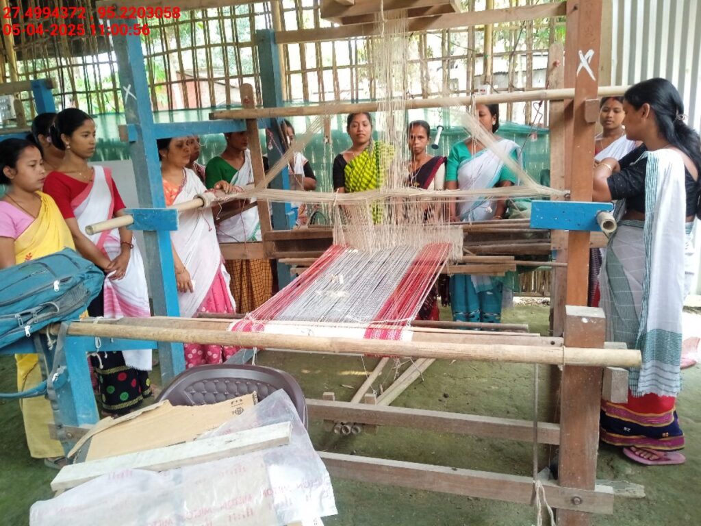 Handloom Weaver (Frame Loom) training at IIE Incubation Centre, Bordiraj, batch 28285, 05-04-2025