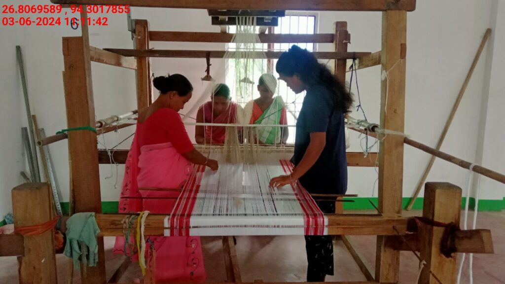 Jacquard Handloom Weaver training at IIE Incubation Centre, Chenijan, batch 21344, 03-06-2024