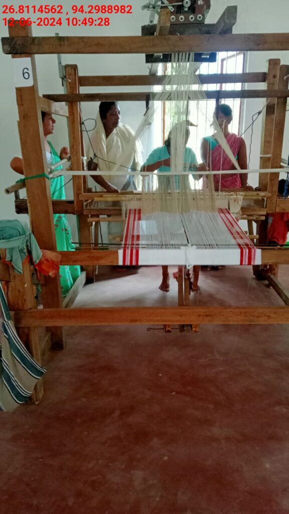 Jacquard Handloom Weaver training at IIE Incubation Centre, Chenijan, batch 21344, 12-06-2024