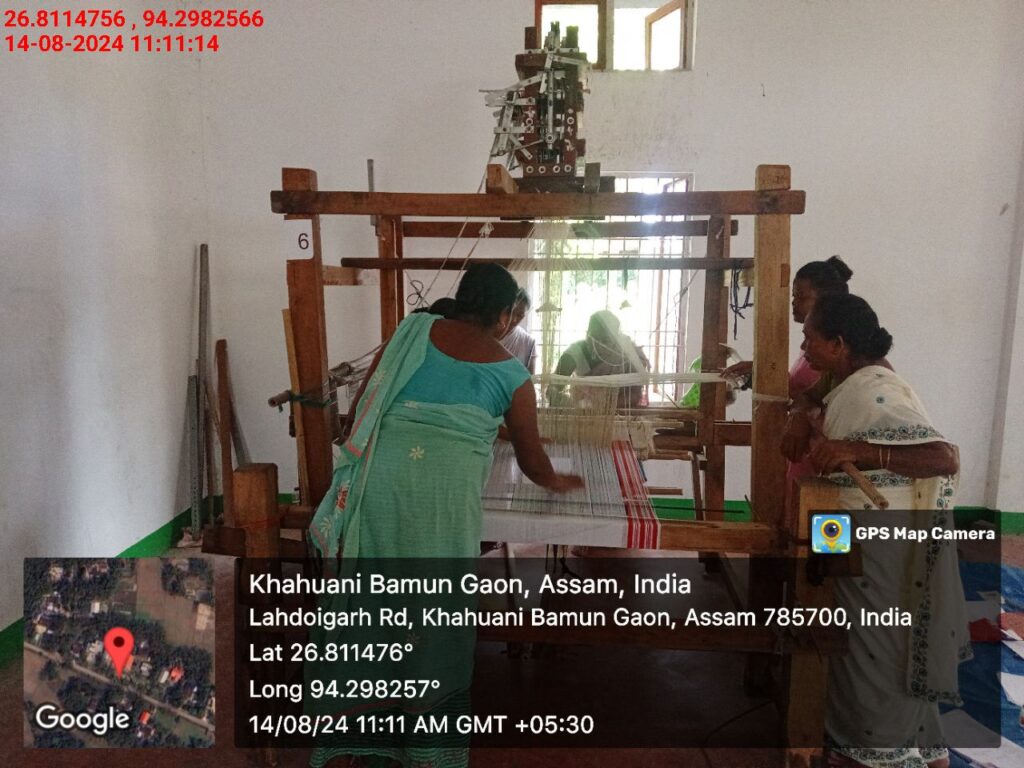 Jacquard Handloom Weaver training at IIE Incubation Centre, Chenijan, batch 21344, 14-08-2024