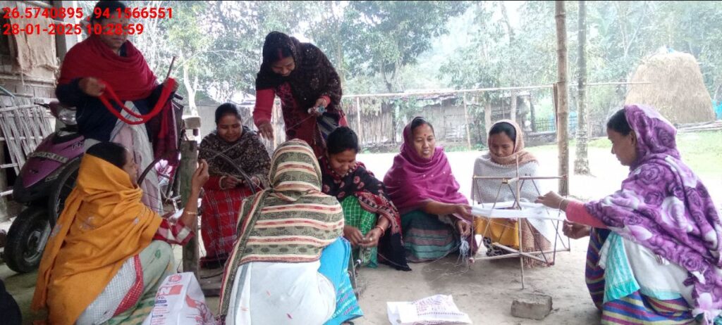 Jacquard Handloom Weaver training at IIE Incubation Centre, Chenijan, batch 26019, 28-01-2025