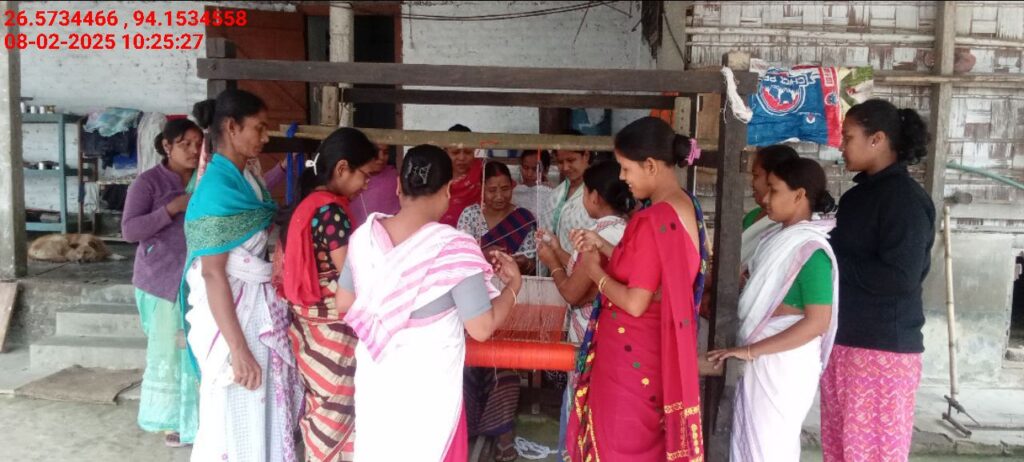Jacquard Handloom Weaver training at IIE Incubation Centre, Chenijan, batch 26019, 08-02-2025