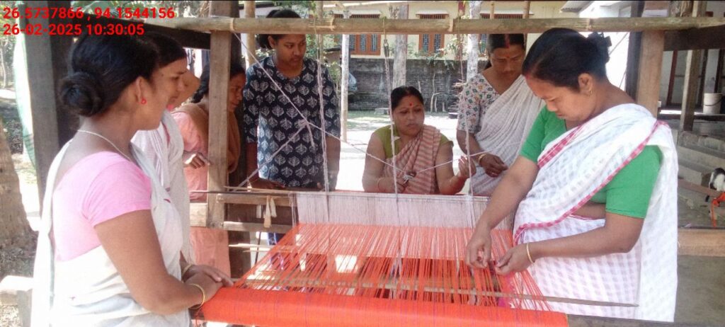 Jacquard Handloom Weaver training at IIE Incubation Centre, Chenijan, batch 26019, 26-02-2025