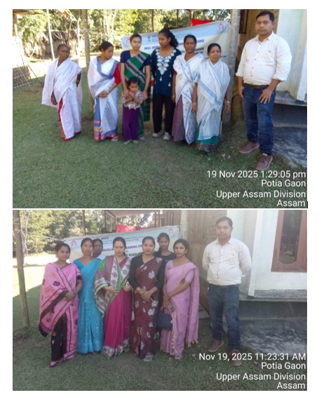 Group photo of Jacquard Handloom Weaver batch 33999 trainees at IIE Incubation Centre, Chenijan