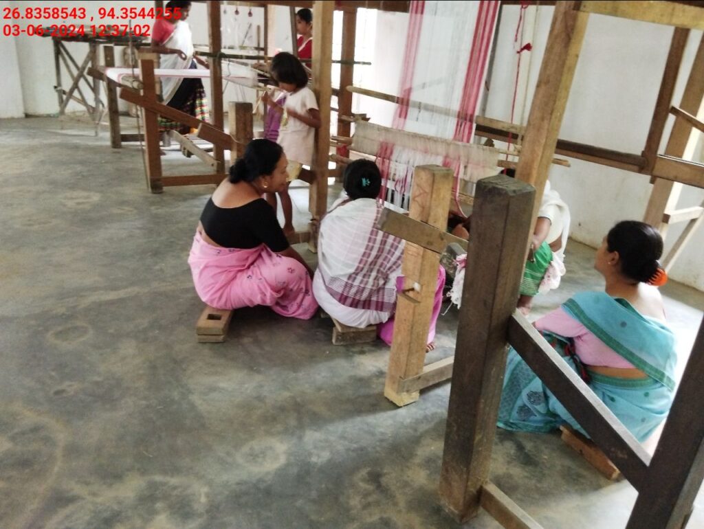 Jacquard Handloom Weaver training at IIE Incubation Centre, Hobai Pathar, batch 21147, 03-06-2024