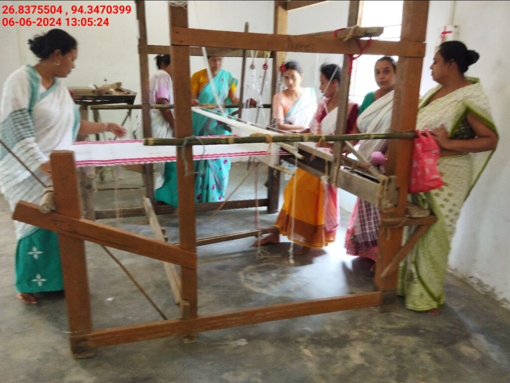 Jacquard Handloom Weaver training at IIE Incubation Centre, Hobai Pathar, batch 21147, 06-06-2024