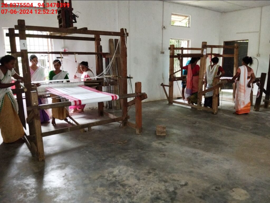 Jacquard Handloom Weaver training at IIE Incubation Centre, Hobai Pathar, batch 21147, 07-06-2024