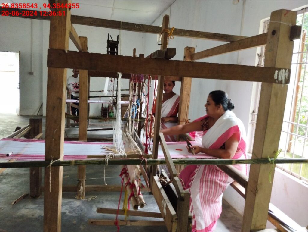 Jacquard Handloom Weaver training at IIE Incubation Centre, Hobai Pathar, batch 21147, 20-06-2024