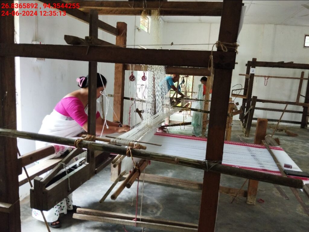 Jacquard Handloom Weaver training at IIE Incubation Centre, Hobai Pathar, batch 21147, 24-06-2024