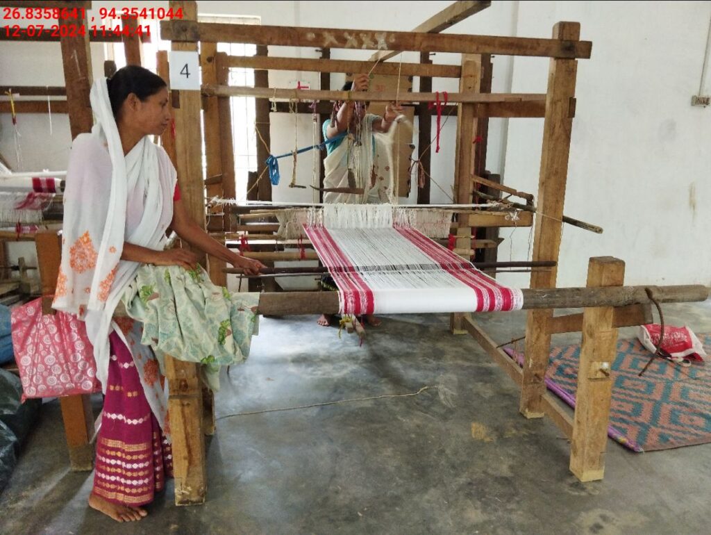 Jacquard Handloom Weaver training at IIE Incubation Centre, Hobai Pathar, batch 21147, 12-07-2024