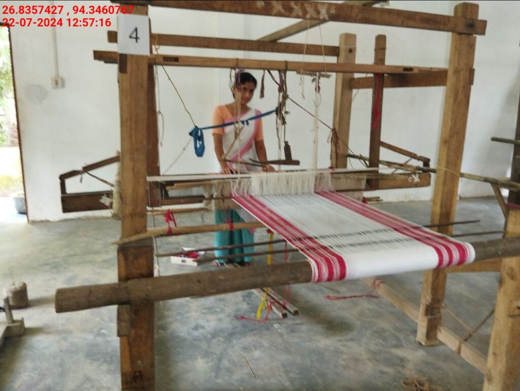 Jacquard Handloom Weaver training at IIE Incubation Centre, Hobai Pathar, batch 21147, 22-07-2024