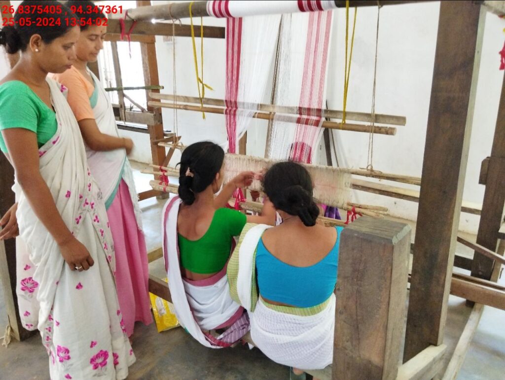 Jacquard Handloom Weaver training at IIE Incubation Centre, Hobai Pathar, batch 21175, 25-05-2024