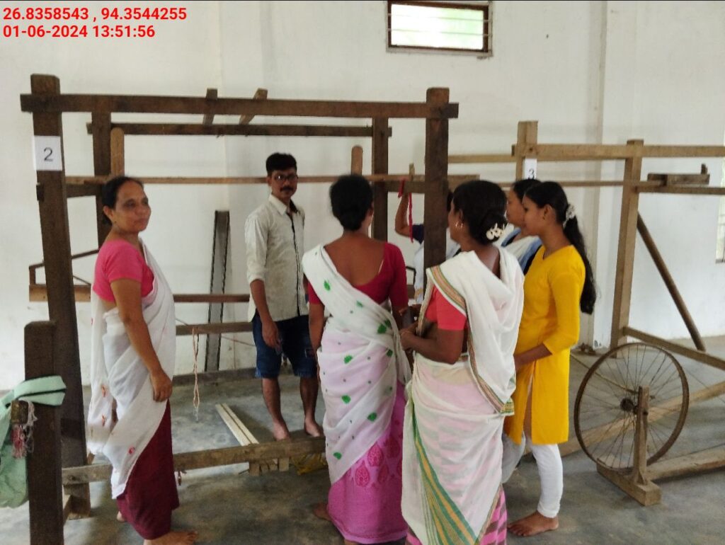 Jacquard Handloom Weaver training at IIE Incubation Centre, Hobai Pathar, batch 21175, 01-06-2024
