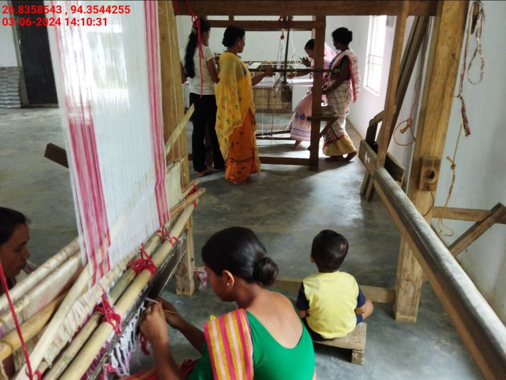 Jacquard Handloom Weaver training at IIE Incubation Centre, Hobai Pathar, batch 21175, 03-06-2024