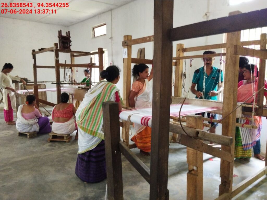Jacquard Handloom Weaver training at IIE Incubation Centre, Hobai Pathar, batch 21175, 07-06-2024