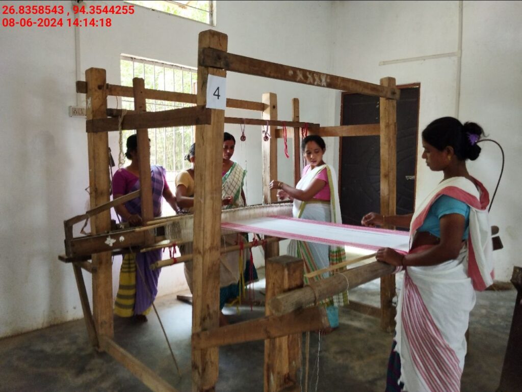 Jacquard Handloom Weaver training at IIE Incubation Centre, Hobai Pathar, batch 21175, 08-06-2024