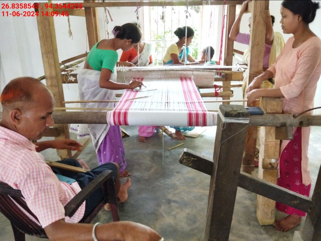 Jacquard Handloom Weaver training at IIE Incubation Centre, Hobai Pathar, batch 21175, 11-06-2024
