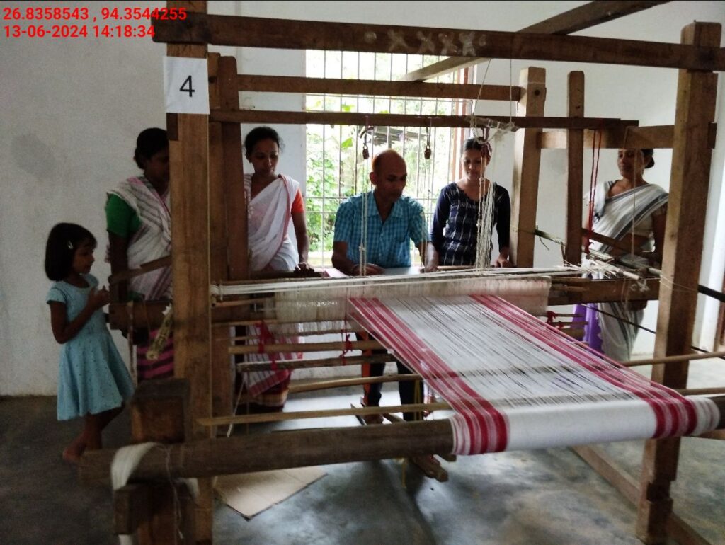 Jacquard Handloom Weaver training at IIE Incubation Centre, Hobai Pathar, batch 21175, 13-06-2024