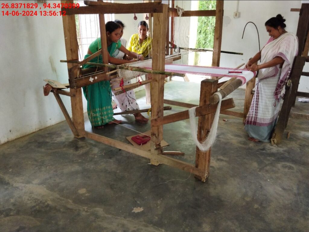Jacquard Handloom Weaver training at IIE Incubation Centre, Hobai Pathar, batch 21175, 14-06-2024