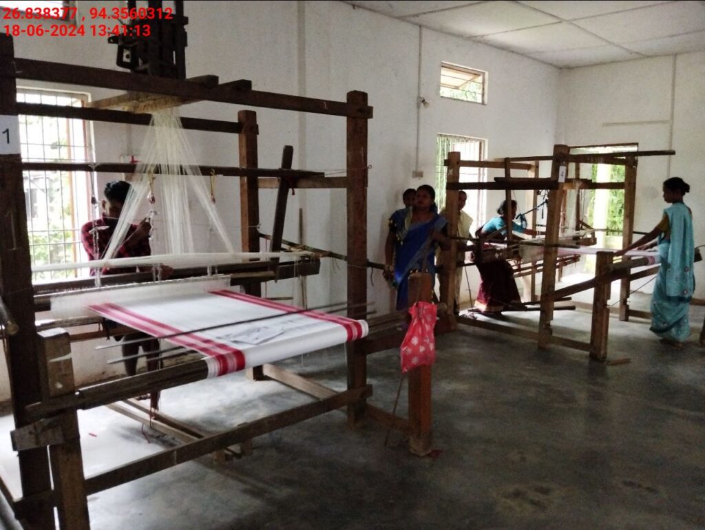 Jacquard Handloom Weaver training at IIE Incubation Centre, Hobai Pathar, batch 21175, 18-06-2024