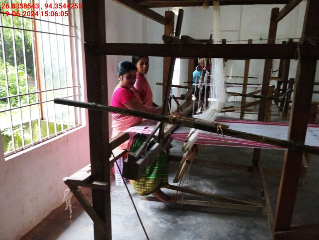 Jacquard Handloom Weaver training at IIE Incubation Centre, Hobai Pathar, batch 21175, 19-06-2024