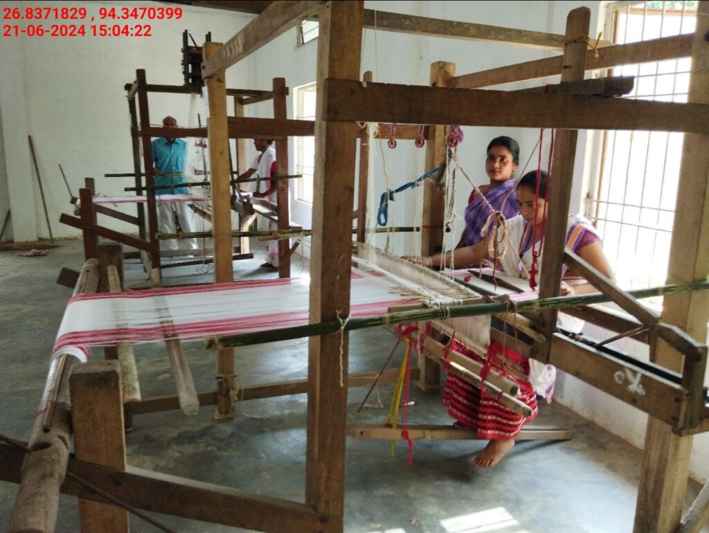 Jacquard Handloom Weaver training at IIE Incubation Centre, Hobai Pathar, batch 21175, 21-06-2024