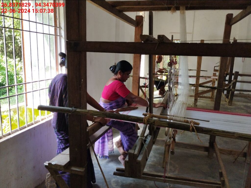 Jacquard Handloom Weaver training at IIE Incubation Centre, Hobai Pathar, batch 21175, 22-06-2024