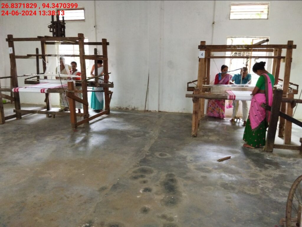 Jacquard Handloom Weaver training at IIE Incubation Centre, Hobai Pathar, batch 21175, 24-06-2024