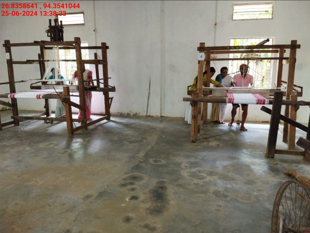 Jacquard Handloom Weaver training at IIE Incubation Centre, Hobai Pathar, batch 21175, 25-06-2024