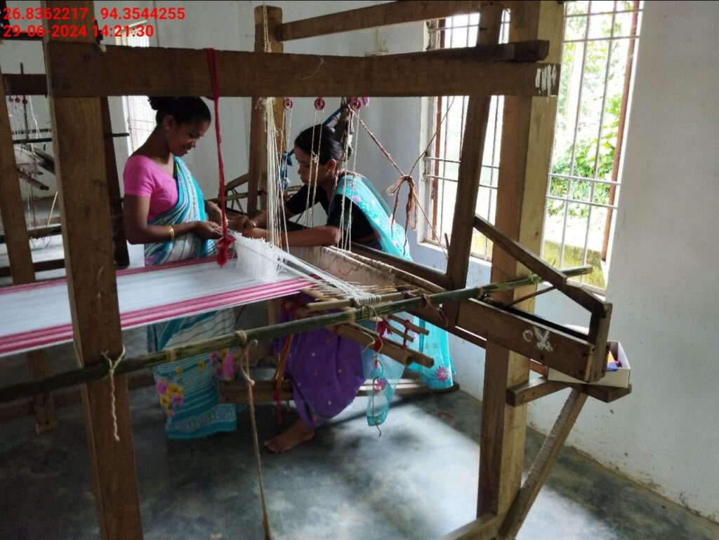 Jacquard Handloom Weaver training at IIE Incubation Centre, Hobai Pathar, batch 21175, 29-06-2024