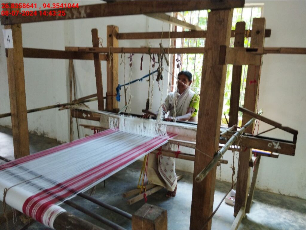 Jacquard Handloom Weaver training at IIE Incubation Centre, Hobai Pathar, batch 21175, 08-07-2024