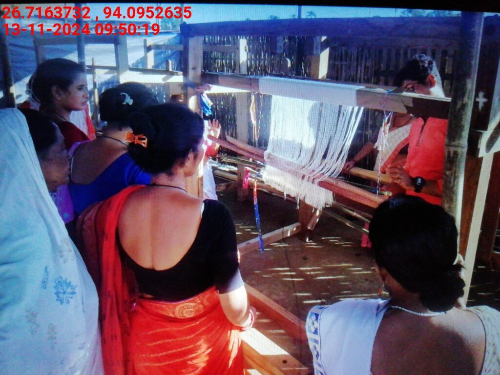 Jacquard Handloom Weaver training at IIE Incubation Centre, Hobai Pathar, batch 23859, 13-11-2024