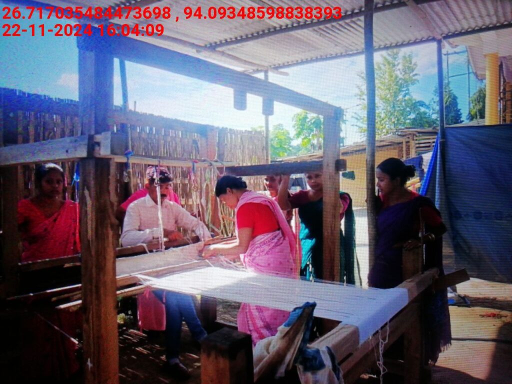 Jacquard Handloom Weaver training at IIE Incubation Centre, Hobai Pathar, batch 23859, 22-11-2024