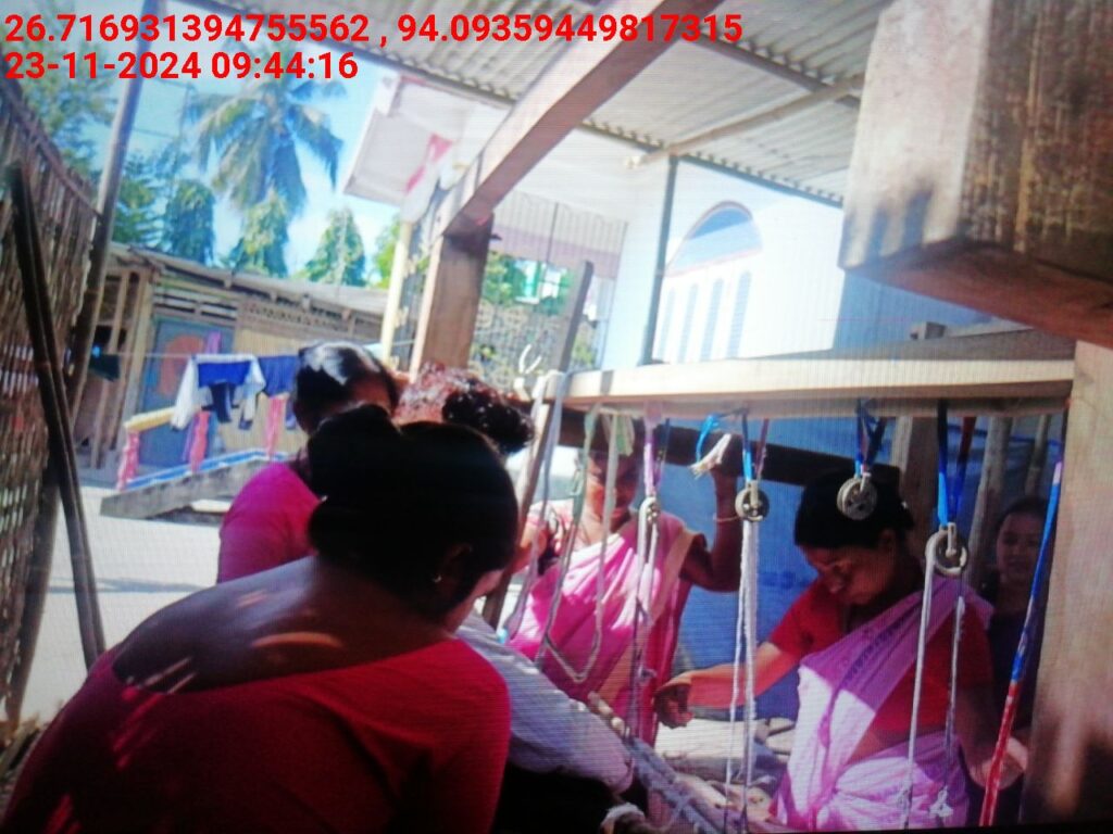 Jacquard Handloom Weaver training at IIE Incubation Centre, Hobai Pathar, batch 23859, 23-11-2024