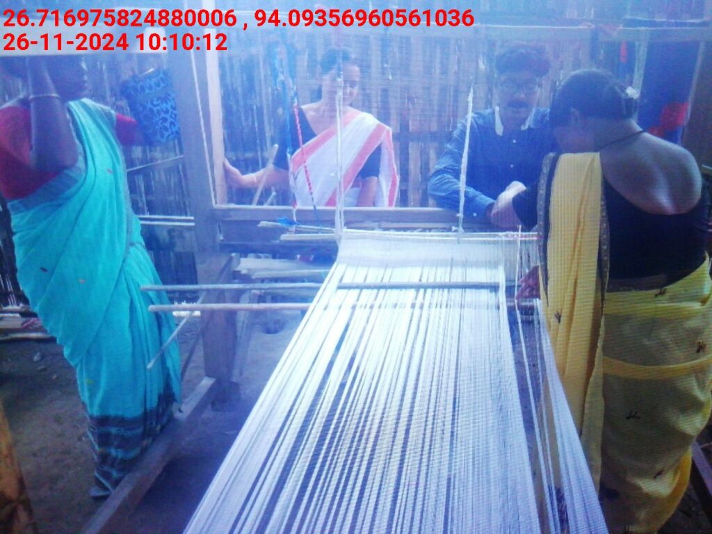 Jacquard Handloom Weaver training at IIE Incubation Centre, Hobai Pathar, batch 23859, 26-11-2024