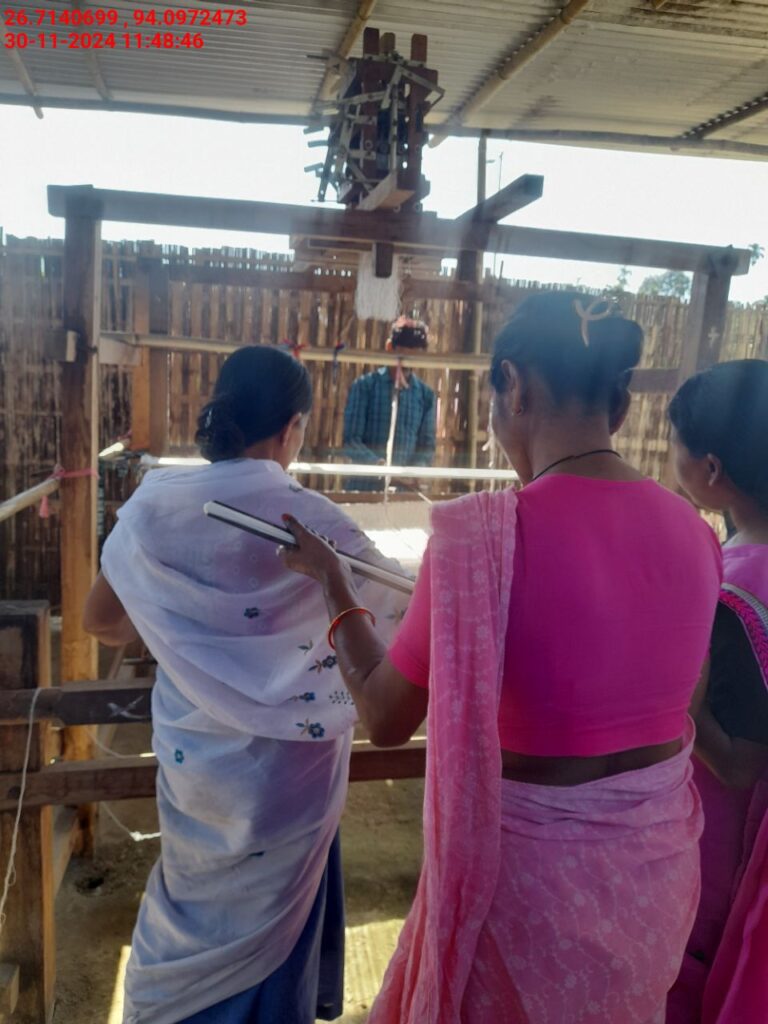 Jacquard Handloom Weaver training at IIE Incubation Centre, Hobai Pathar, batch 23859, 30-11-2024