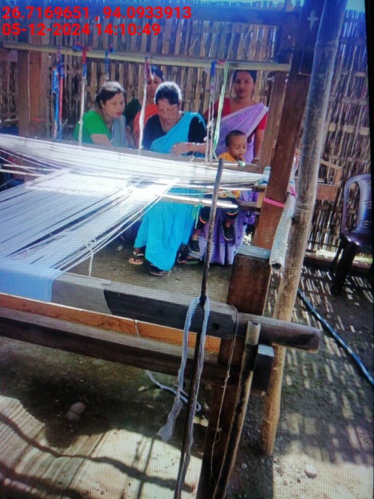 Jacquard Handloom Weaver training at IIE Incubation Centre, Hobai Pathar, batch 23859, 05-12-2024
