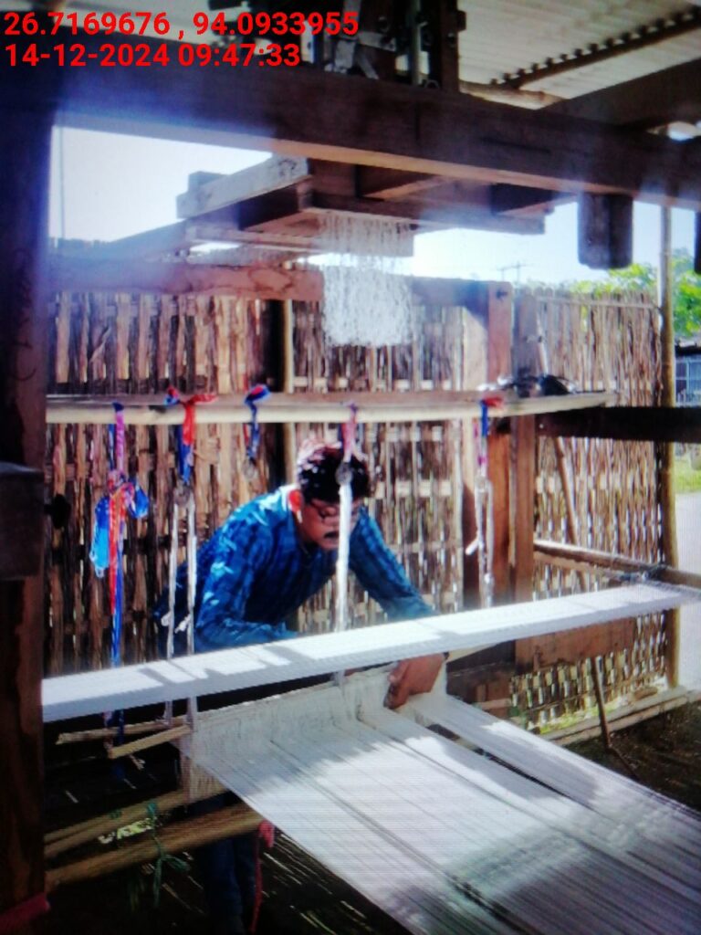 Jacquard Handloom Weaver training at IIE Incubation Centre, Hobai Pathar, batch 23859, 14-12-2024