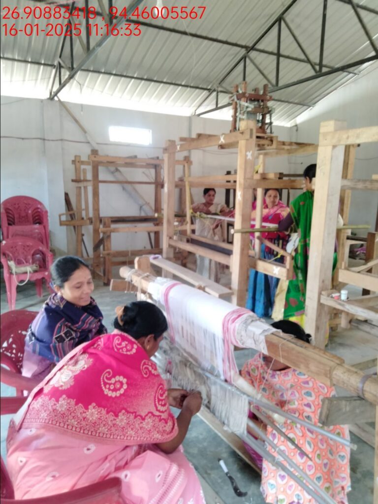 Jacquard Handloom Weaver training at IIE Incubation Centre, Hobai Pathar, batch 25833, 16-01-2025