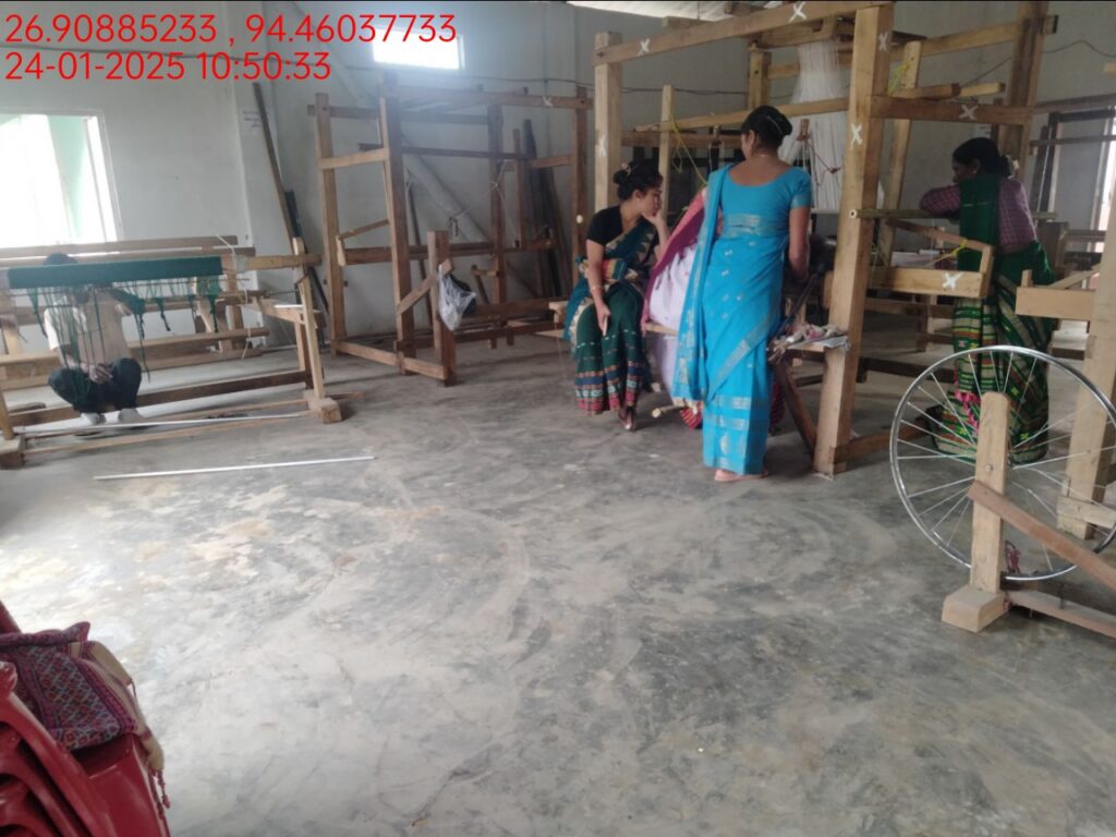 Jacquard Handloom Weaver training at IIE Incubation Centre, Hobai Pathar, batch 25833, 24-01-2025