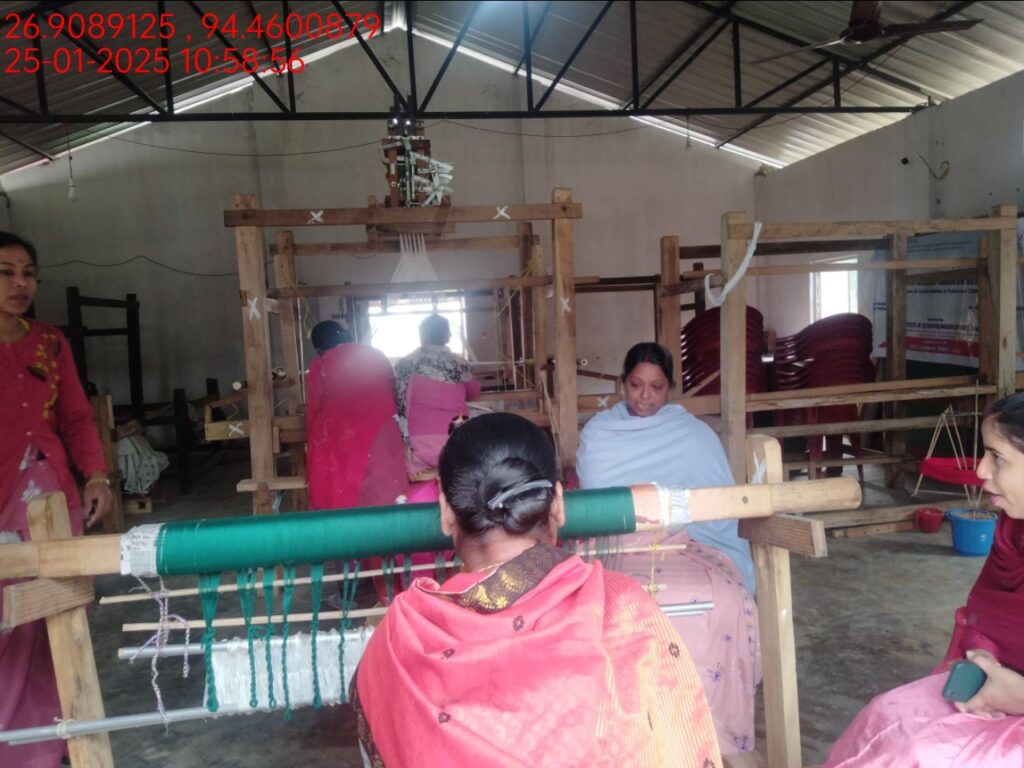 Jacquard Handloom Weaver training at IIE Incubation Centre, Hobai Pathar, batch 25833, 25-01-2025
