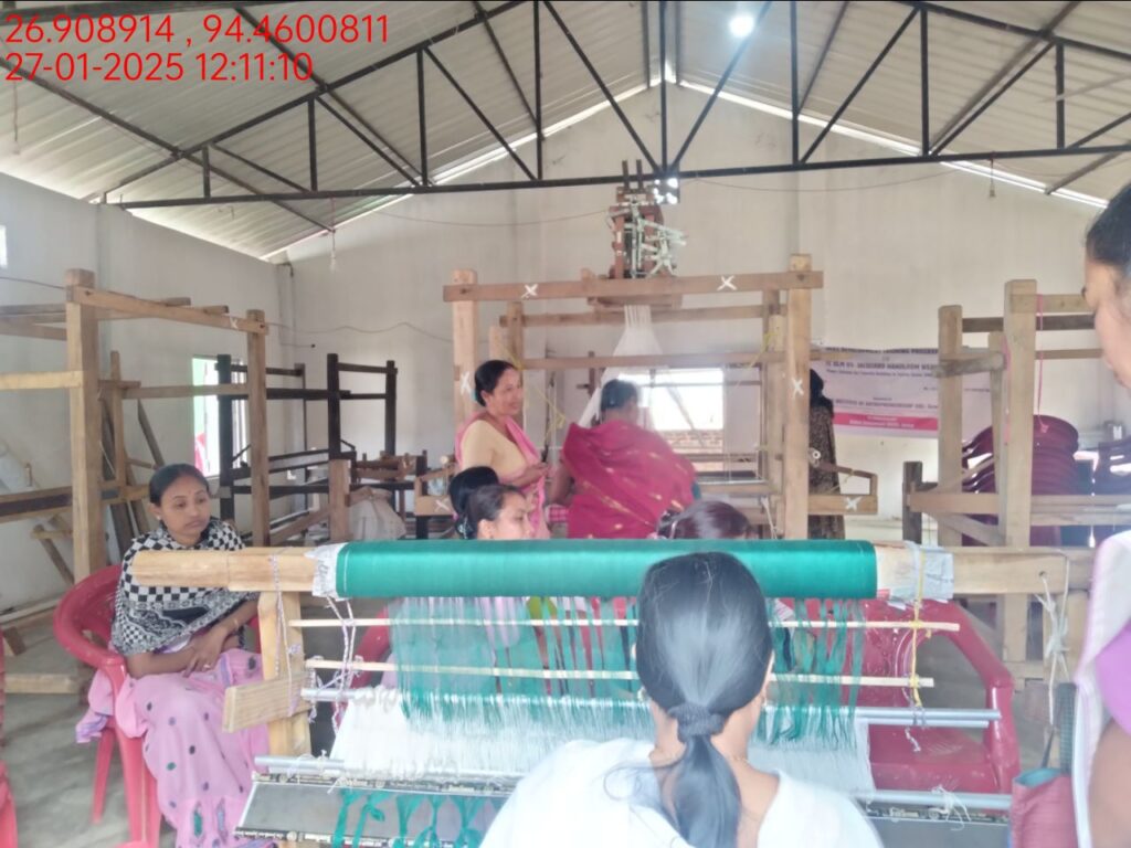Jacquard Handloom Weaver training at IIE Incubation Centre, Hobai Pathar, batch 25833, 27-01-2025