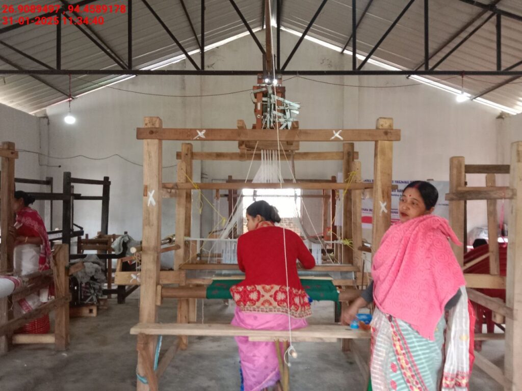 Jacquard Handloom Weaver training at IIE Incubation Centre, Hobai Pathar, batch 25833, 31-01-2025