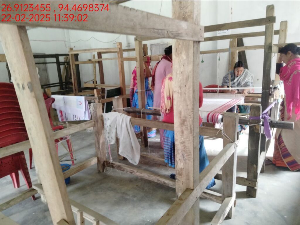 Jacquard Handloom Weaver training at IIE Incubation Centre, Hobai Pathar, batch 25833, 22-02-2025